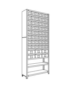 Shelving c/w Drawers 1อัน