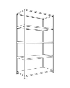 Light-Duty Open Shelving (Height : 2100mm) 1อัน