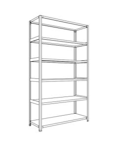 Light-Duty Open Shelving (Height : 2100mm) 1อัน