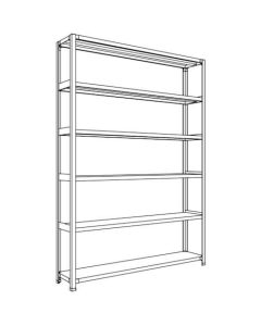 Light-Duty Open Shelving (Height : 2100mm) 1อัน