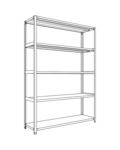 Light-Duty Open Shelving (Height : 2100mm) 1อัน