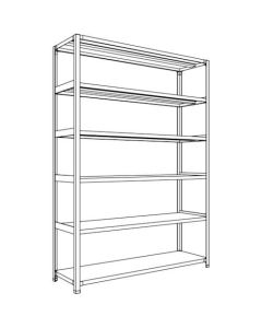 Light-Duty Open Shelving (Height : 2100mm) 1อัน