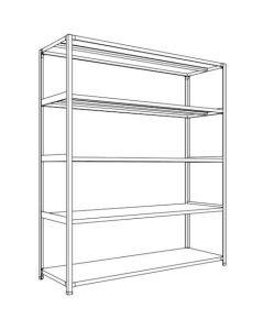 Light-Duty Open Shelving (Height : 2100mm) 1อัน