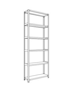 Light-Duty Open Shelving (Height : 2400mm) 1อัน