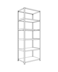 Light-Duty Open Shelving (Height : 2400mm) 1อัน