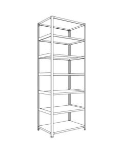 Light-Duty Open Shelving (Height : 2400mm) 1อัน
