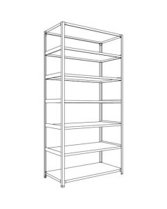 Light-Duty Open Shelving (Height : 2400mm) 1อัน