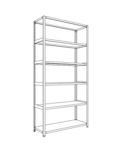 Light-Duty Open Shelving (Height : 2400mm) 1อัน