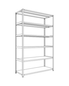 Light-Duty Open Shelving (Height : 2400mm) 1อัน