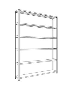 Light-Duty Open Shelving (Height : 2400mm) 1อัน