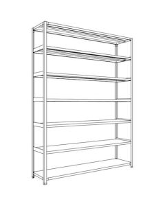 Light-Duty Open Shelving (Height : 2400mm) 1อัน