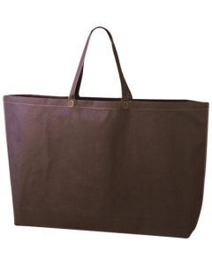 Simple tote สีน้ำตาลเข้มขนาดใหญ่พิเศษ