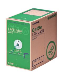 สาย LAN ตามมาตรฐาน EU RoHS CAT5E 300 ม. สีเขียวเข้ม