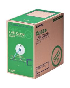 สาย LAN ตามมาตรฐาน EU RoHS CAT5E 300 ม. สีฟ้าอ่อน