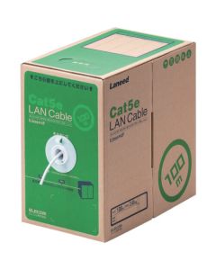 สายเคเบิล LAN เป็นไปตามข้อกำหนด RoHS ของสหภาพยุโรป CAT5E 100 ม. สีขาว