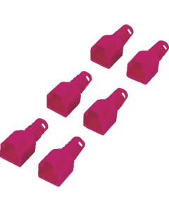 ฝาครอบป้องกันคอนเนคเตอร์แบบติดล่วงหน้า/6 ชิ้น (สีแดง)