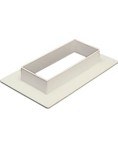Elduct อุปกรณ์เสริมหน้าแปลน 4030 ชนิดสีขาวน้ำนม