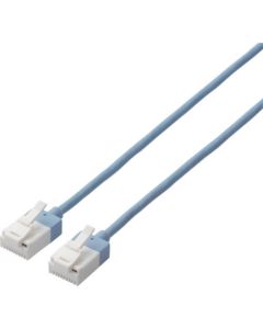 ป้องกันการหักของตะปู สาย LAN แบบบางพิเศษ รองรับ CAT6A ยาว 1.5 ม. สีน้ำเงิน
