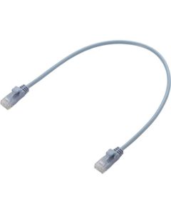สาย LAN แบบอ่อน รองรับ CAT6 GIGABIT 0.3 ม. สีน้ำเงิน