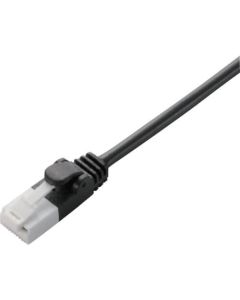 สาย LAN แบบอ่อนที่ป้องกันกรงเล็บไม่ให้หัก เป็นไปตามมาตรฐาน CAT6 ยาว 1 ม. สีดำ