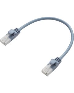 สาย LAN แบบอ่อนที่ป้องกันไม่ให้กรงเล็บหักตามมาตรฐาน CAT6 ยาว 0.15 ม. สีน้ำเงิน