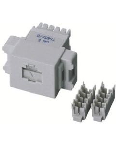 แจ็คโมดูลาร์แผ่นปิดหน้ามาตรฐาน JIS ที่เข้ากันได้กับ CAT5E