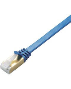 สาย LAN แบบแบนป้องกันการแตกหักของก้ามปู ตามมาตรฐาน CAT7 ยาว 3 ม. สีดำ