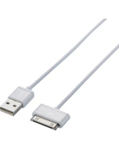 Dock(30pin)Cable/USB A - Dock/Mfi certified/2.0m/White 1อัน