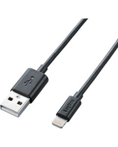 สาย USB ที่รองรับขั้วต่อ Lightning ยาว 2.0 ม. สีดำ