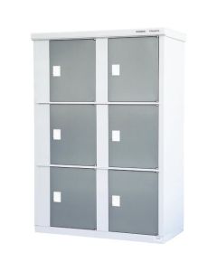 ตู้เก็บของกลางแจ้ง Hub Stocker แบบ 6 ประตู