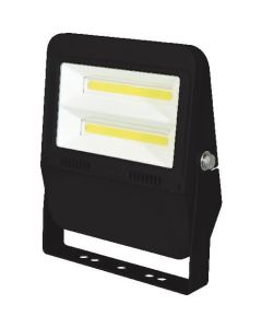 โคมฟลัดไลท์ LED แฟลตไลท์ 50W โคมดำ เดย์ไวท์ 7500Lm พร้อมตัวป้องกันไฟกระชาก
