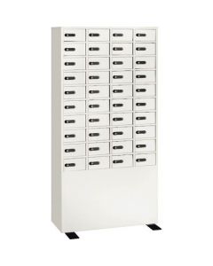 ตู้ล็อคเกอร์ 4 แถว 10 ชั้น รุ่น LK-340 สีขาว