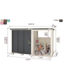 Yodo ห้องเก็บของ Elmo combi พื้นไม้สีเข้ม พื้นที่ 6.29 ตร.ม