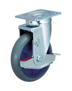 Nylon Wheel Low Resistance Rubber Caster
