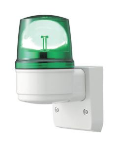Arrow series สีเขียว φ110 ไฟหมุน LED + กริ่ง (พร้อมผนัง) 100V