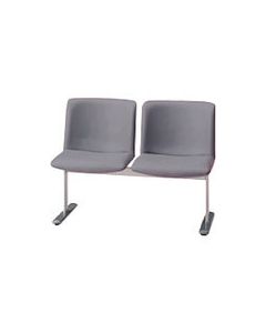 LS-270 เก้าอี้ล้อบบี้ มีพนักพิง สำหรับ 2 คน LS-2721S GY (17893)