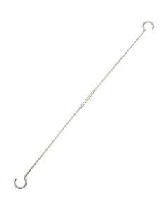 Stainless Steel Assembly unit of a pair of screw-in long S hook with a pipe nut 1อัน
