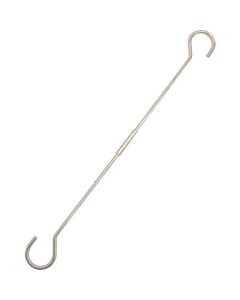 Stainless Steel Assembly unit of a pair of screw-in long S hook with a pipe nut 1อัน