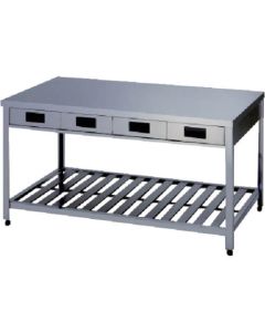 Stainless Steel Workbench with Drawers 1อัน
