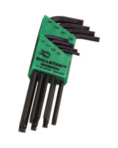 หัวบอล Torx [R] ชุดประแจแอล Ball Star 8 ชิ้น (T9-T40)