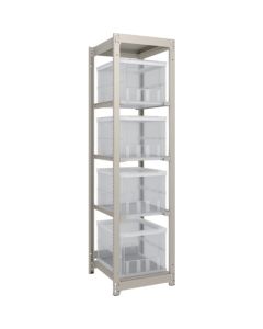 M1.5 type Medium/Light-Duty Boltless Shelving(Weight Capacity:150kg per shelf) with Foldable Container