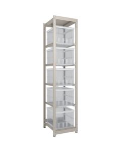 M1.5 type Medium/Light-Duty Boltless Shelving(Weight Capacity:150kg per shelf) with Foldable Container