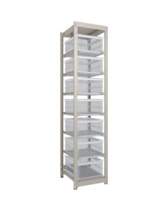 M1.5 type Medium/Light-Duty Boltless Shelving(Weight Capacity:150kg per shelf) with Foldable Container