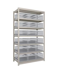 M1.5 type Medium/Light-Duty Boltless Shelving(Weight Capacity:150kg per shelf) with Foldable Container