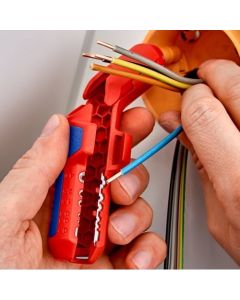 KNIPEX ErgoStrip® เครื่องมือสำหรับการรื้อถอนแบบอเนกประสงค์ เวอร์ชั่นของผู้ที่ถนัดมือขวา