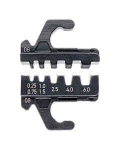 Crimpeinsatz สำหรับปลอกหุ้มปลายแกนที่มี + ไม่มีการกันฉนวน 0,25 - 6 mm²