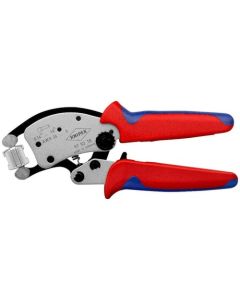 KNIPEX Twistor16® คีมย้ำที่มีการปรับระดับเองในตัว เหมาะสำหรับการใช้งานกับปลอกหุ้มปลาย (เฟอร์รูล) พร้อมกับหัวย้ำที่สามารถหมุนได้