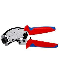 KNIPEX Twistor T คีมย้ำที่มีการปรับระดับเองในตัว เหมาะสำหรับการใช้งานกับปลอกหุ้มปลาย (เฟอร์รูล) พร้อมกับหัวย้ำที่สามารถหมุนได้
