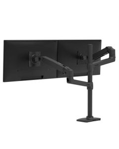 ขาตั้งจอคอม 2 จอ รุ่น LX Stacking Arm Tall Pole Black
