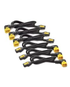 Power Cord Kit (6 ea), Locking, C13 to C14 (90 Degree), 1.2m